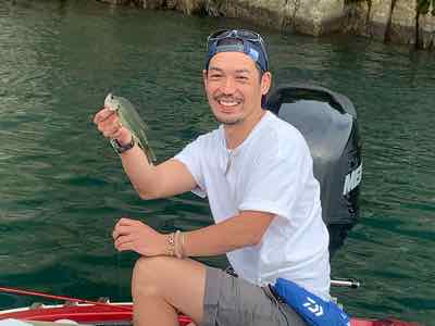 8月4日琵琶湖ガイドは夏休み親子バスフィッシングはGETNETジャスターフィッシュ3.5と2.5のダウンショットで！